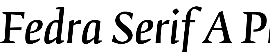 Fedra Serif A Pro Book Italic Font Download Free